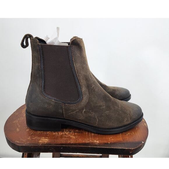 Thursday Boot Company Duchess Boot In Dark Olive Suede Size 7.5 - Picture 6 of 13